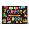 Goodbye Summer Hello School Backdrop First Day of School Backdrop