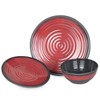 Camping Crockery Set 1 Person 3-Piece Melamine Picnic Crockery Set