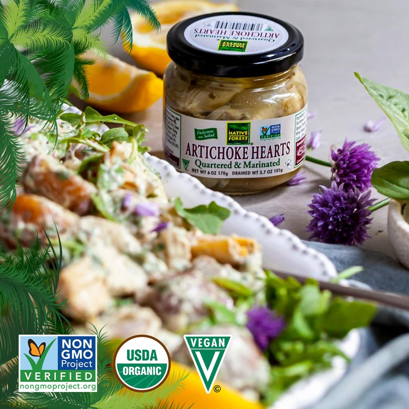Native Forest Quartered & Marinated Artichoke Hearts - Artichokes, Canned