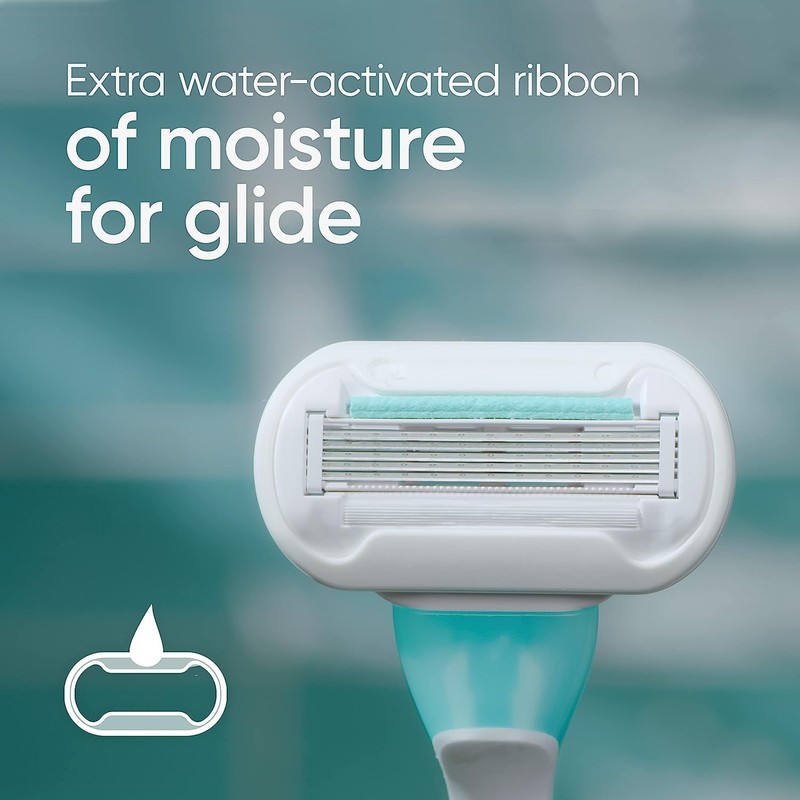 Gillette Venus Extra Smooth Sensitive Disposable Razors for Women with