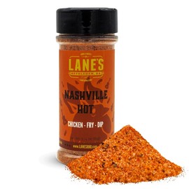 Lane's Nashville Hot Chicken Wing Seasoning, All-Natural Nashville Hot Seasoning, Perfect for Cauliflower, Dips & Fried Chicken Wing Rub, No MSG, No Preservatives, Gluten-Free, Made in USA, 3.14 Oz