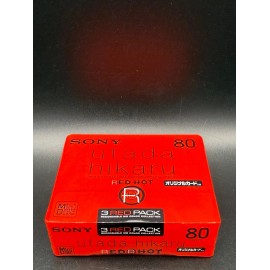 Sony NOS Sony Utada Hikaru Red Hot 80min MiniDisc 3-pack - SHIPS FROM USA