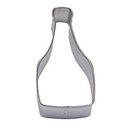 CybrTrayd R&M Champagne Bottle 4.5" Cookie Cutter, Metallic