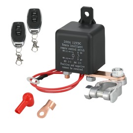 ZYLIARIAE Remote Battery Disconnect Switch 12V, 200A - Negative With Anti-Battery Drain and Anti-Theft Features for Cars, Trucks, and SUVs