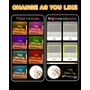 LED Note Board with 7 Colors - 13.8"x10" Acrylic Dry