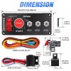 Nilight Ignition Switch Panel 12V 5 in 1 Rocker Switch