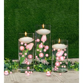 Vase Pearlfection 2 Transparent Water Gels Kits - Fills 2 Gallons for The Floating Effect - with Measured Floating Gels Prep Bags for Best Results