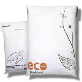 Treehouseco Eco Friendly Compostable Mailing Bags, Biodegradable Postage Bags, Eco Friendly Mailer Bags: Reusable, Sustainable & Plastic Free Parcel Bags - Eco Packaging Bags (10pcs, Small: 9" x 12")