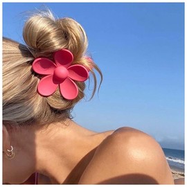 Andelaisi Boho Flower Claw Clips Large Flower Strong Hold Hair Jaw Clips Barrettes Non Slip Headdress