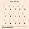 30 PCS White French Tip Press on Nails Nude False