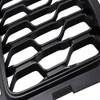 Anzio 7pcs Matte Black Grill Inserts Front Mesh Honeycomb Compatible