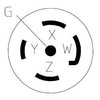 Parkworld 78882 NEMA L21-30 Plug Twist Lock Male with Power