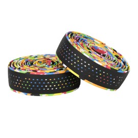 OIENNI Bar Tape for Road Bicycle Bar Tape, Handlebar Tape, Road Bike Bar Tape, Shock Absorption, Lightweight, Flexible, Anti-Slip, EVA, Easy Installation, End Tape Included, Set of 2