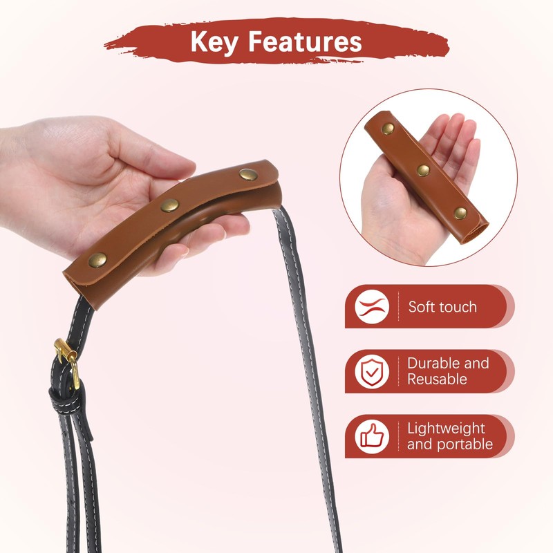 TIXIPEM Leather Handle Wrap [2PCS] - Handbag Handle Wrap Cover