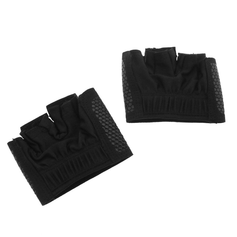 OTOTEC M Unisex Black Half Four Finger Gloves for Workout