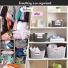 12PCS Basket Labels Clip On for Storage Bins, Removable &