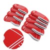 9pcs/set Golf Iron Head Covers Set Waterproof Golf Club Head