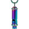 TOCCOOL Colorful Whistle Necklace, Survival Whistle, Sports Referee Whistle, Daily
