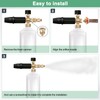 M METERXITY 1-Pack Foam Cannon Orifice Nozzle, 1.4mm Brass Universal