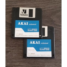 AKAI MPC 2000 OS v1.72 OPERATING SYSTEM X2 DISK LOT START UP BOOT DISK