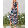 BTFBM Women Summer Dresses Casual Sleeveless Maxi Dresses Cute Floral