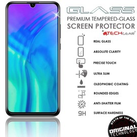 TECHGEAR [2 Pack GLASS Edition Screen Protectors for Honor 20e / 20 Lite, Genuine Tempered Glass Screen Protectors [2.5D Round Edge] [9H Hardness] [Crystal Clarity] [Scratch-Resistant] [No-Bubble]