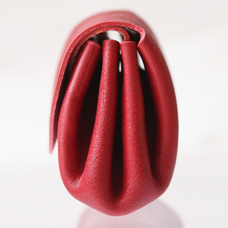 Polcoloso sokunou Women's Mini Wallet that Won't Break Bills, Camel