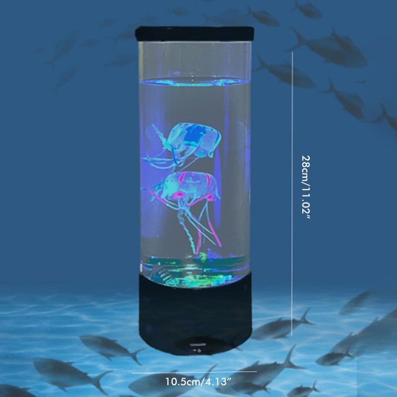 LED Jellyfish Lamp Colour Changing Jellyfish Table Lamp Round Mood