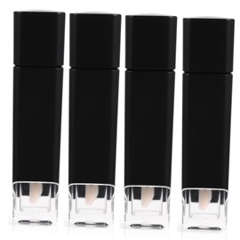 SAFIGLE 4Pcs Refillable Lip Gloss Containers Plastic Tubes for Women Compact DIY Lipstick Bottle Lightweight Washable for Makeup Bags Purse