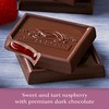 GHIRARDELLI Dark Chocolate Raspberry Squares, 5.32 Oz Bag (Pack of