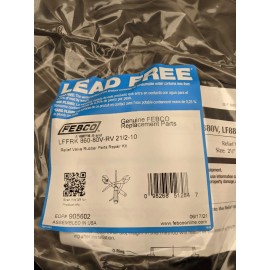 Febco Relief Valve Rubber Parts Repair Kit LFFRK 860-80V-RV 2 1/2-10 EDP 905602