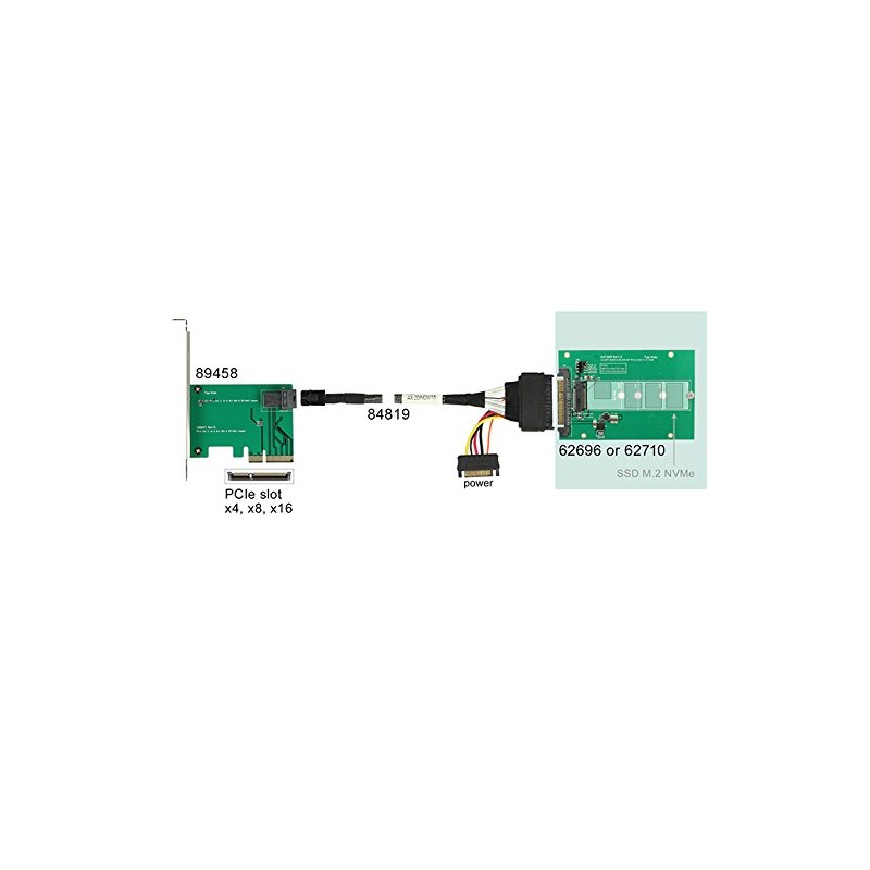 DeLOCK 2.5 Converter U.2 SFF 8639 > M.2 NGFF Nvme