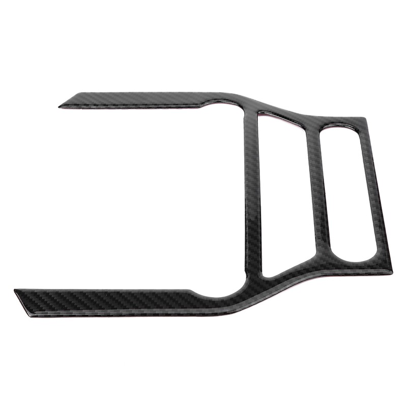 Carbon Fiber Multimedia Center Console Panel Decorative Trim Sticker for