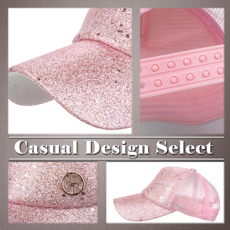 One Limitation CP293 Glitter, Mesh, Casual Cap, Hat, Outdoor, Fashionable,