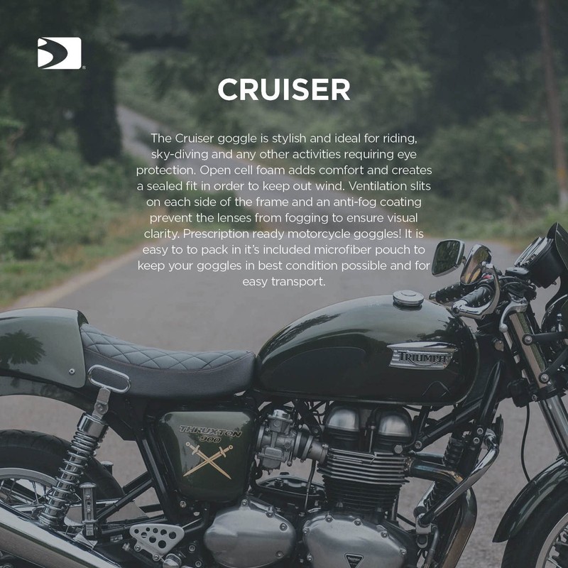 Bobster ® Cruiser, Matte Black Frame, Amber Lens