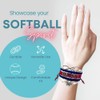 Softball Infinity Charm Bracelet- Softball Jewelry - Adjustable Bracelet for