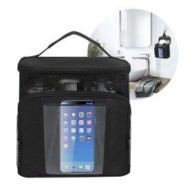 Portable Shower Caddy Bag, Hanging Toiletry Bag with Handle Hook, Water Resistant Shower Bag for Traveling, Quick Dry Cosmetic Toiletries Bag, Dorm Room Essentials for College Students, Women & Men