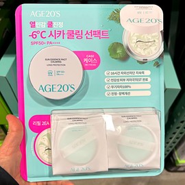 Age to Women Sun Essence Pact Calming Long Protection Case Refill 2pcs / 에이지투웨니스 선에센스 팩트 카밍 롱프로텍션 케이스 리필2개입