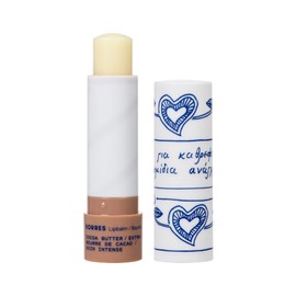 KORRES Nourishing Lip Balm Cocoa Butter, Extra Care for Dry Lips with Shea Butter, Colourless & Vegan, 4.5 g