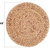 Yesland 4 Pack 11.8'' Rattan Tablemats - Natural Round Braided