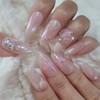Pure Rose Pink Handmade Nail Tips - Ballerina / 퓨어