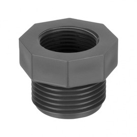 PVC-U Reducer Short Male Thread x Internal Thread Size 2 1/2 Inch Male x 2 Inch Female