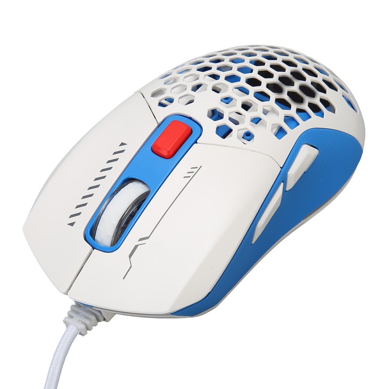 Wired Mouse Ergonomic RGB Backlit Adjustable DPI Programmable Keys 4.9ft