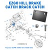 FIXHAWK Hill Brake Catch Bracket Plate for EZGO DCS &