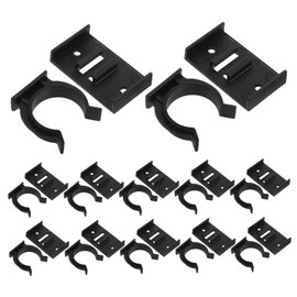 Operitacx 12pcs Cabinet Skirting Plinth Clips Brackets Plastic Shelf Support Clips Cabinet Panel Clips Reusable Toe Kick Clip For Kitchen Office Furniture