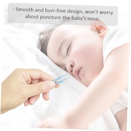 VICASKY 8pcs Nasal for Nose Tweezers Cartoon Nose Cleaning Clip Smooth Burr-design Random Color