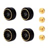 RCAWD 1.2" SCX24 Beadlock Wheels Full Brass & Wheel Hex