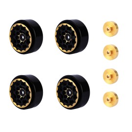 RCAWD 1.2" SCX24 Beadlock Wheels Full Brass & Wheel Hex Hub for Axial 1/24 SCX24 Wheel Weights & AX24 Series