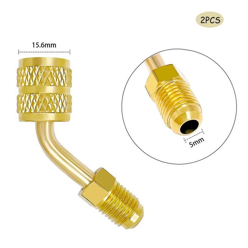 HZMM R410a Adapter for Mini Split System, 5/16 Inch SAE