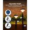 Sunco 6 Pack Round Solar Pathway Lights Outdoor, Super Bright